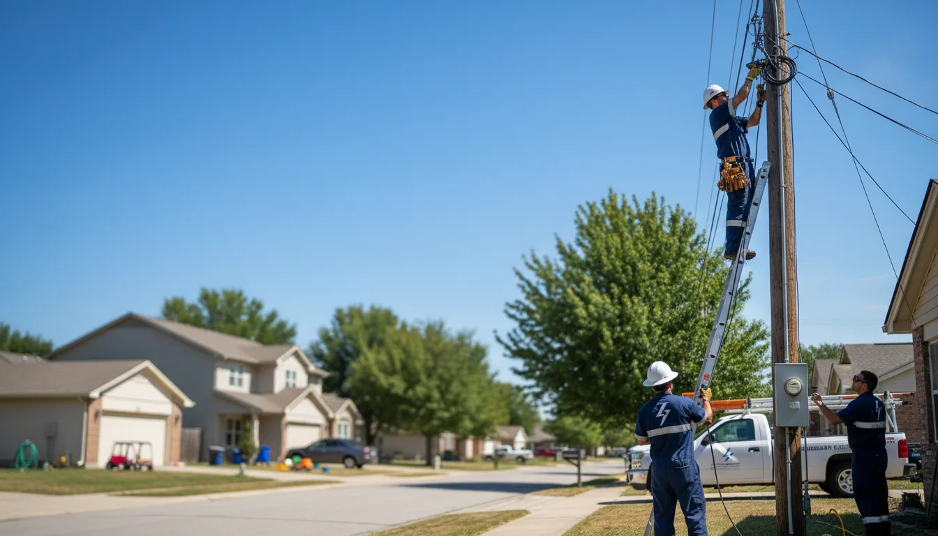 Residential electrician providing installation services in Adena, OH